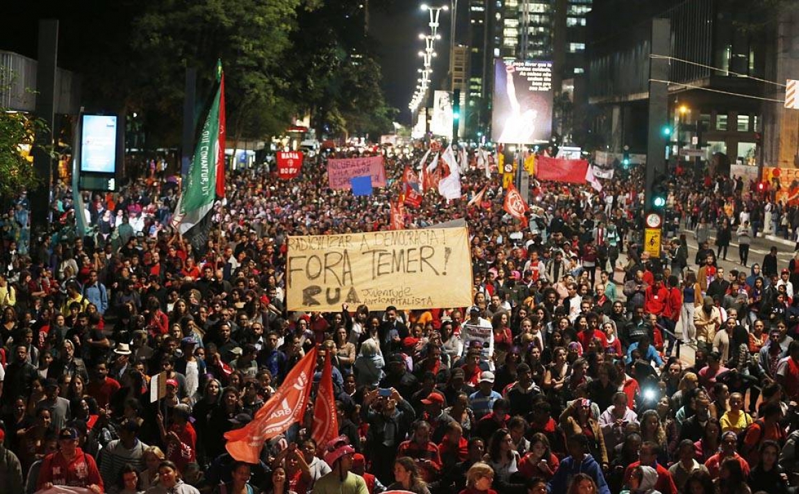 Imagem de SP: “Fora Temer” e “Diretas Já” marcam grande ato na Paulista