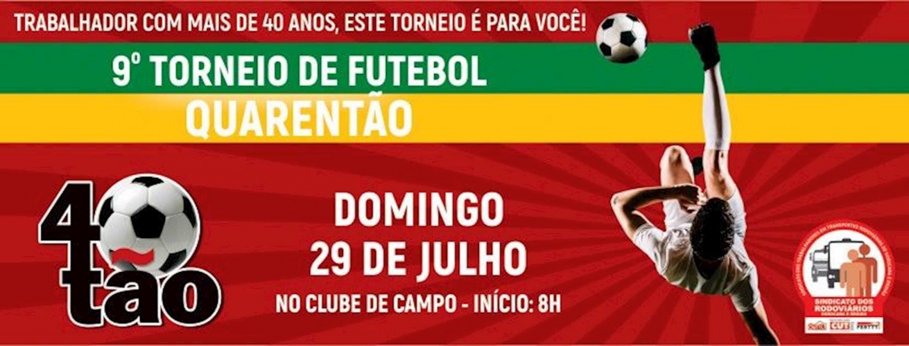 Imagem de Sorocaba: Rodoviários vão realizar 9º Torneio de Futebol Quarentão no dia 29 de junho 