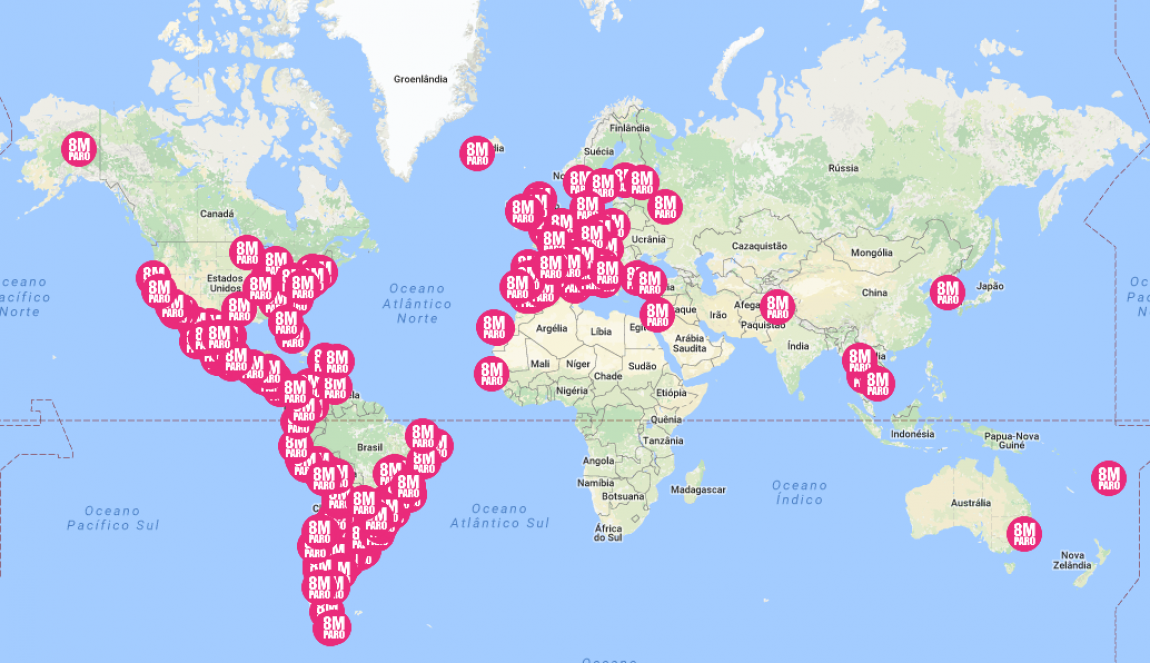 Imagem de Sem elas o mundo para: Mulheres em 43 países vão cruzar os braços no 8 de março 
