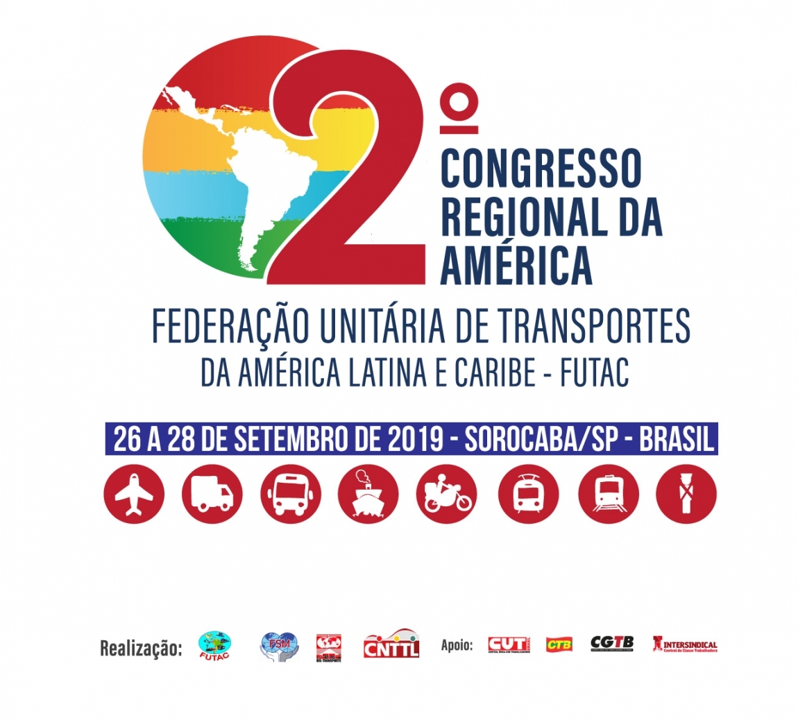 Imagem de 2º Congresso Regional dos Trabalhadores em Transportes da América Latina e Caribe debaterá plano de mobilização em defesa do trabalho e segurança