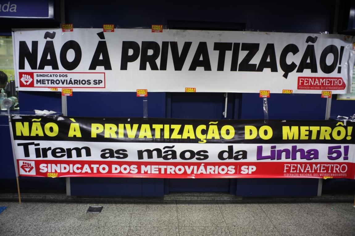 Imagem de SP: Metroviários farão assembleia para aprovar Plano de Lutas contra privatização do Metrô
