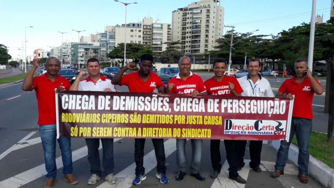 Imagem de Espírito Santo: Oposição Rodoviária cutista denuncia perseguição da Direção do Sindirodoviários 