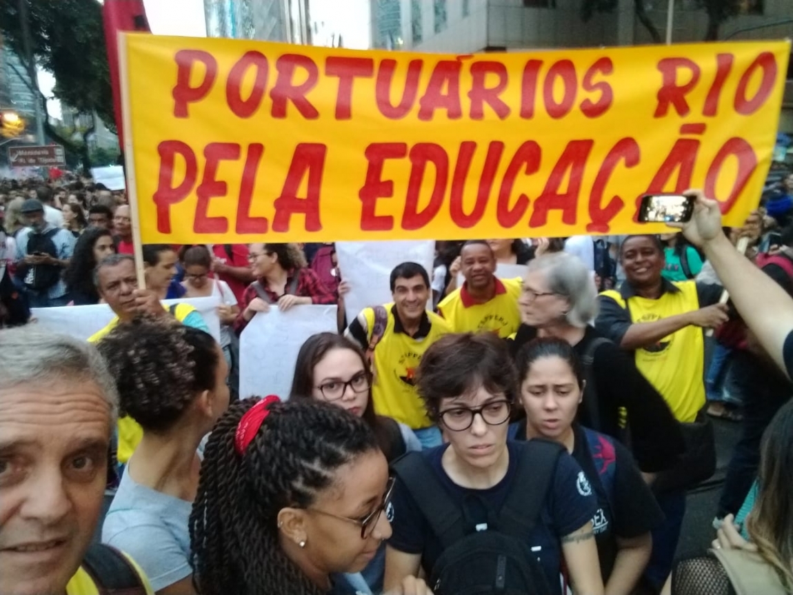 Imagem de Portuários do Brasil anunciam adesão ao movimento em defesa da Educação e contra Reforma da Previdência no dia 30 de maio